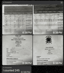 Original parent or student feedback